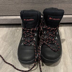 Women Columbia Black Newton Ridge Plus Outdoor Hiking Boots Size 8